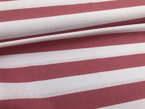 Poplin - lækre striber i rosa / offwhite